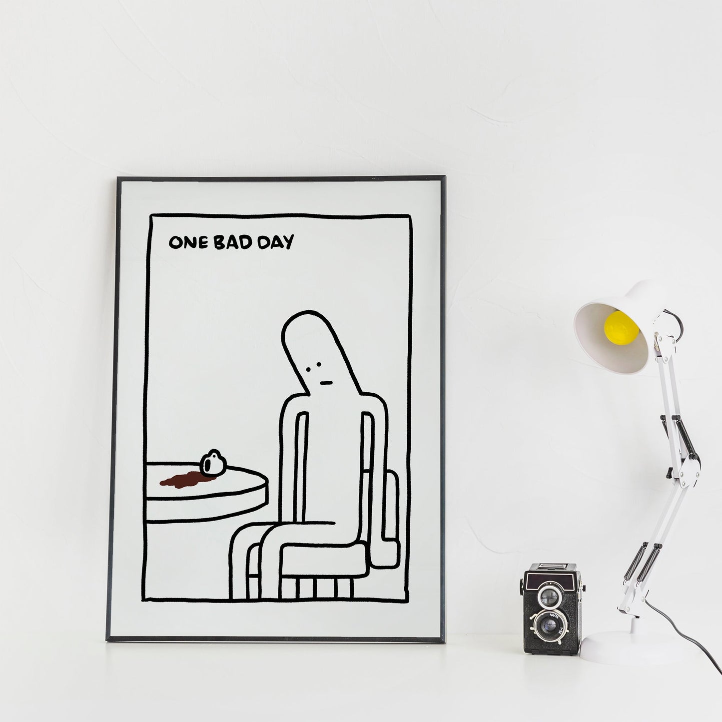 'No llores por el café derramado' Impresión digital
